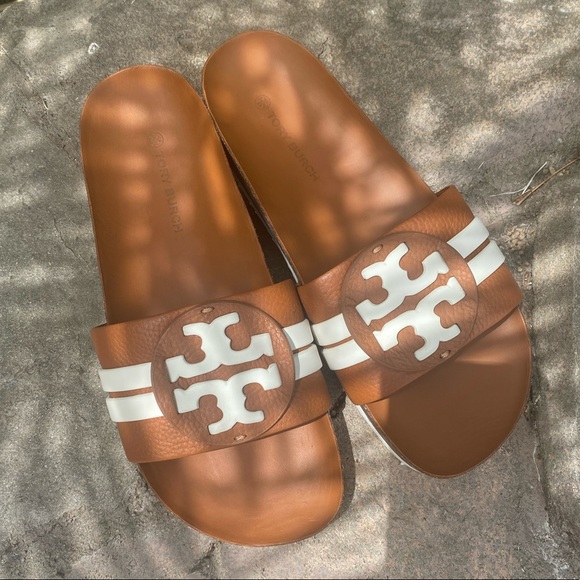 Tory Burch Shoes - Tory Burch Leigh slides shoes sandals 7.5